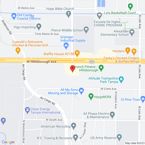 Map showing Clearwater