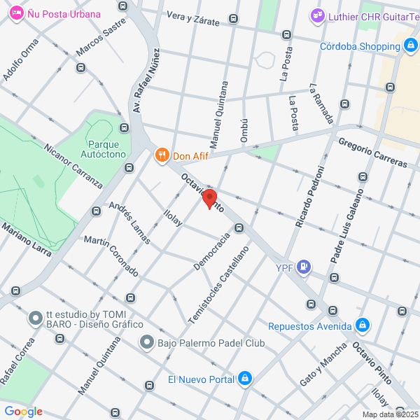 Map showing Córdoba