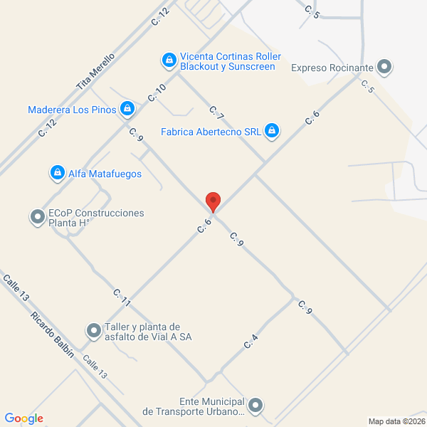 Map showing Santa Rosa