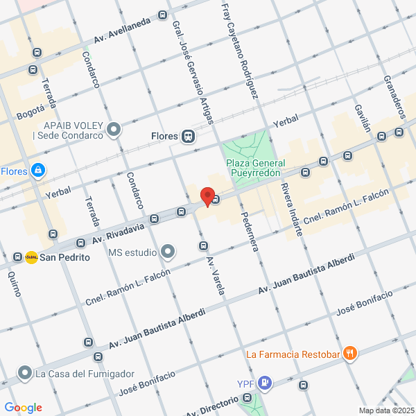 Map showing Flores