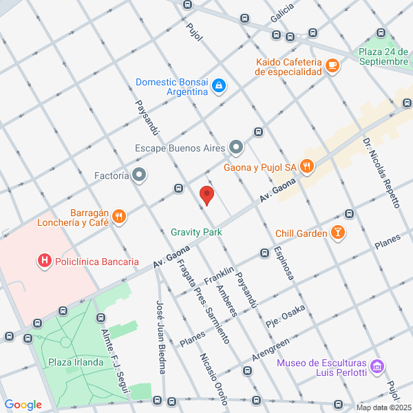 Map showing Caballito