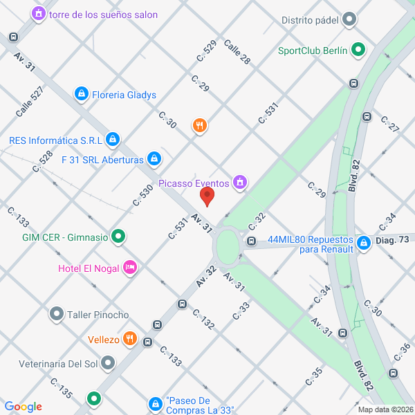 Map showing unknown
