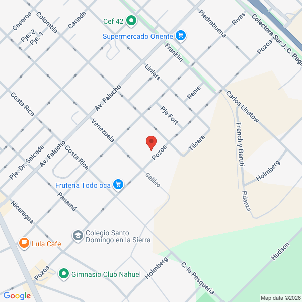 Map showing Tandil