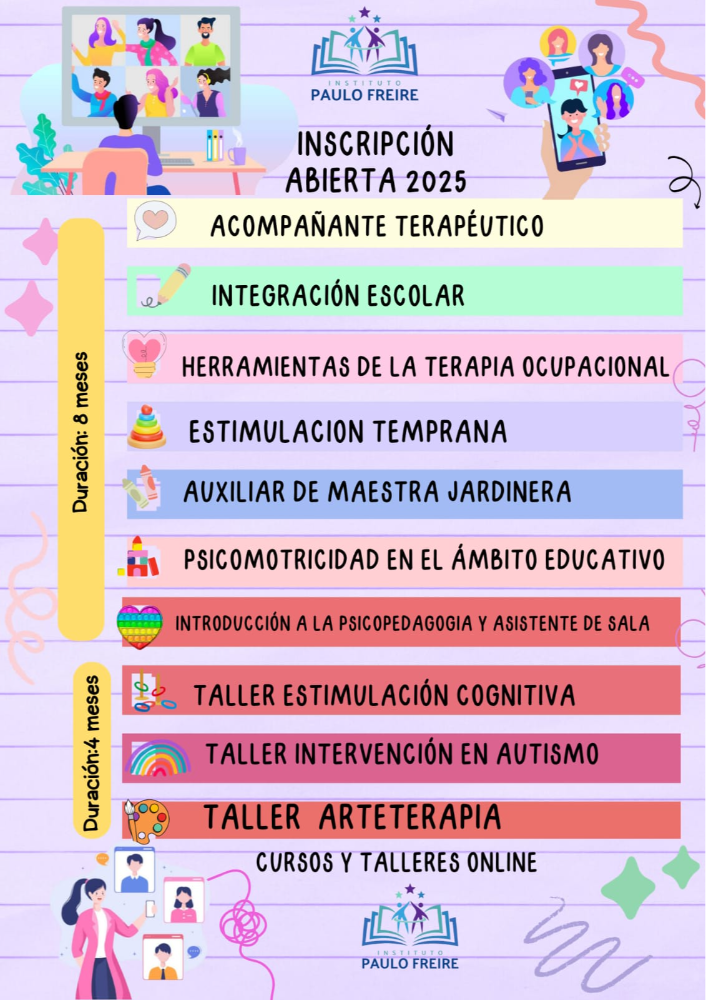 Contamos con una variada oferta de cursos para vos.