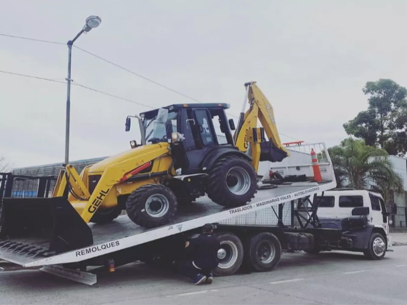Transporte de Tractor